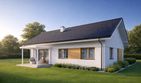 Projekt domu TK199 - parterowy dom o powierzchni 109,34 m², dach dwuspadowy - ujęcie 4