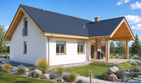 Projekt domu Simon G1 (mały) energo - parterowy dom o powierzchni 97,97 m², dach dwuspadowy - ujęcie 3