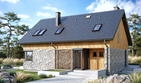 Projekt domu Nikolas energo - parterowy z poddaszem dom o powierzchni 127,41 m², dach dwuspadowy - ujęcie 3