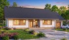 Projekt domu Mokka 7 - parterowy dom o powierzchni 117,71 m², dach dwuspadowy - ujęcie 3