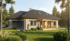 Projekt domu Alaris II G2 - parterowy z poddaszem dom o powierzchni 123,88 m², dach wielospadowy - ujęcie 2