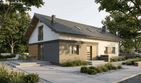 Projekt domu Rectus II - parterowy z poddaszem dom o powierzchni 144,28 m², dach dwuspadowy - ujęcie 9