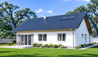 Projekt domu N4-G2 - parterowy dom o powierzchni 95,52 m², dach dwuspadowy - ujęcie 3