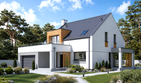 Projekt domu Xavier G2 - parterowy z poddaszem dom o powierzchni 157,78 m², dach dwuspadowy - ujęcie 2