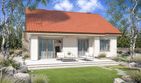 Projekt domu Małgosia 2b - parterowy dom o powierzchni 102,50 m², dach dwuspadowy - ujęcie 2