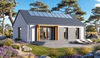 Projekt domu 047 ES domek Pani Darii - parterowy dom o powierzchni 85 m², dach dwuspadowy - ujęcie 2