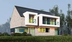 Projekt domu uA4 - parterowy z poddaszem dom o powierzchni 207,52 m², dach dwuspadowy - ujęcie 4