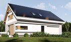 Projekt domu uA25 - parterowy z poddaszem dom o powierzchni 134,48 m², dach dwuspadowy - ujęcie 2