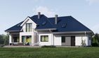 Projekt domu uA29v1 - parterowy z poddaszem dom o powierzchni 180,42 m², dach kopertowy - ujęcie 3