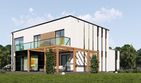 Projekt domu uA22 - z pełnym piętrem dom o powierzchni 198,30 m², dach płaski - ujęcie 4