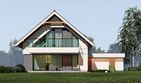 Projekt domu uA63 - parterowy z poddaszem dom o powierzchni 141,92 m², dach dwuspadowy - ujęcie 4