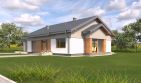 Projekt domu TK61G - parterowy dom o powierzchni 151,21 m², dach dwuspadowy - ujęcie 3