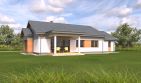 Projekt domu TK61G - parterowy dom o powierzchni 151,21 m², dach dwuspadowy - ujęcie 4