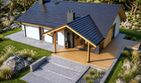 Projekt domu Mini 4 w. II G1 energo - parterowy dom o powierzchni 122,90 m², dach dwuspadowy - ujęcie 3