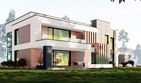 Projekt domu uA82 - z pełnym piętrem dom o powierzchni 251,99 m², dach płaski - ujęcie 3
