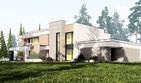 Projekt domu uA82 - z pełnym piętrem dom o powierzchni 251,99 m², dach płaski - ujęcie 5