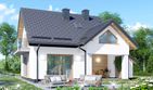 Projekt domu APS 094 NEW - parterowy z poddaszem dom o powierzchni 107,40 m², dach dwuspadowy - ujęcie 3