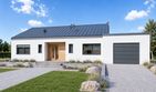Projekt domu Mini 4 w. III G1 - parterowy dom o powierzchni 130,04 m², dach dwuspadowy - ujęcie 3