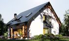 Projekt domu uA87 - parterowy z poddaszem dom o powierzchni 128,03 m², dach dwuspadowy - ujęcie 2