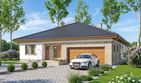 Projekt domu Kalwados - parterowy dom o powierzchni 130 m², dach kopertowy - ujęcie 2