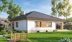 Projekt domu Kalwados - parterowy dom o powierzchni 130 m², dach kopertowy - ujęcie 4