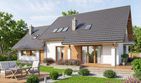 Projekt domu Tamarillo 6 s2 - parterowy z poddaszem dom o powierzchni 125 m², dach dwuspadowy - ujęcie 2