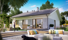 Projekt domu KA91 T - parterowy dom o powierzchni 101,24 m², dach dwuspadowy - ujęcie 2