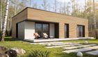 Projekt domu Nila - parterowy dom o powierzchni 86,16 m², dach płaski - ujęcie 2
