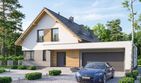 Projekt domu Pomelo - parterowy z poddaszem dom o powierzchni 139,16 m², dach dwuspadowy - ujęcie 2
