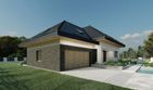 Projekt domu Sej-pro 024 energo - parterowy z poddaszem dom o powierzchni 166,28 m², dach kopertowy - ujęcie 4