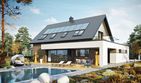 Projekt domu Malkolm G2 energo plus - parterowy z poddaszem dom o powierzchni 156,60 m², dach dwuspadowy - ujęcie 2