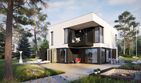 Projekt domu EX 2 G1 energo plus - z pełnym piętrem dom o powierzchni 125,15 m², dach płaski - ujęcie 3