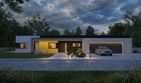Projekt domu Illecebrosus VI G3 - parterowy dom o powierzchni 162,82 m², dach płaski - ujęcie 6