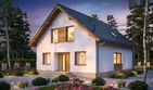 Projekt domu Lungo 6 - parterowy z poddaszem dom o powierzchni 129,57 m², dach dwuspadowy - ujęcie 3