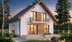 Projekt domu Lungo 6 - parterowy z poddaszem dom o powierzchni 129,57 m², dach dwuspadowy - ujęcie 4