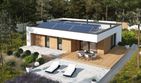 Projekt domu Mini 4 modern energo - parterowy dom o powierzchni 114,22 m², dach płaski - ujęcie 4
