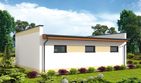 Projekt budynku gospodarczego G316 budynek gospodarczo-garażowy - parterowy dom o powierzchni 61 m², dach płaski - ujęcie 2