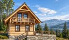 Projekt domu L-119 z bali - parterowy z poddaszem dom o powierzchni 72,99 m², dach dwuspadowy - ujęcie 2