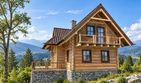 Projekt domu L-119 z bali - parterowy z poddaszem dom o powierzchni 72,99 m², dach dwuspadowy - ujęcie 3