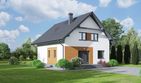Projekt domu Grochowice 55m - parterowy z poddaszem dom o powierzchni 140 m², dach dwuspadowy - ujęcie 2