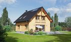 Projekt domu Paczków 55dw - parterowy z poddaszem dom o powierzchni 122,03 m², dach dwuspadowy - ujęcie 2
