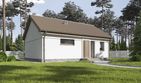 Projekt domu Kos LMB146 - parterowy dom o powierzchni 54,69 m², dach dwuspadowy - ujęcie 2