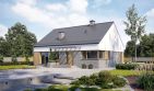 Projekt domu TK18 - parterowy dom o powierzchni 114,31 m², dach dwuspadowy, koszt budowy 342 000 zł - ujęcie frontu
