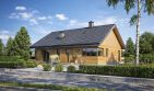 Projekt domu TK134D - parterowy dom o powierzchni 112,13 m², dach dwuspadowy - ujęcie frontu