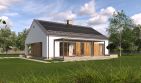 Projekt domu TK82S - parterowy dom o powierzchni 100,27 m², dach dwuspadowy - ujęcie 4