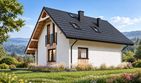 Projekt domu L-304 murowany - parterowy z poddaszem dom o powierzchni 73,82 m², dach dwuspadowy - ujęcie 3
