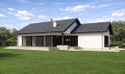 Projekt domu TK82g2 - parterowy dom o powierzchni 136,17 m², dach dwuspadowy - ujęcie 2