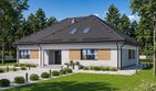 Projekt domu Sej-pro 086 energo - parterowy dom o powierzchni 161,49 m², dach czterospadowy - ujęcie 3