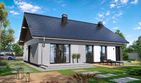 Projekt domu Tani w budowie - parterowy dom o powierzchni 99,62 m², dach dwuspadowy - ujęcie 2