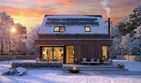 Projekt domu Mini 13 PLUS (wersja B) energo plus - parterowy z poddaszem dom o powierzchni 137,94 m², dach dwuspadowy - ujęcie 4